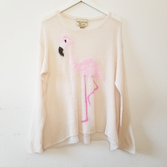 wildfox flamingo sweater